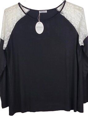 Hotouch Women Top Long Sleeves Stretch Light Weight Comfortable XXL